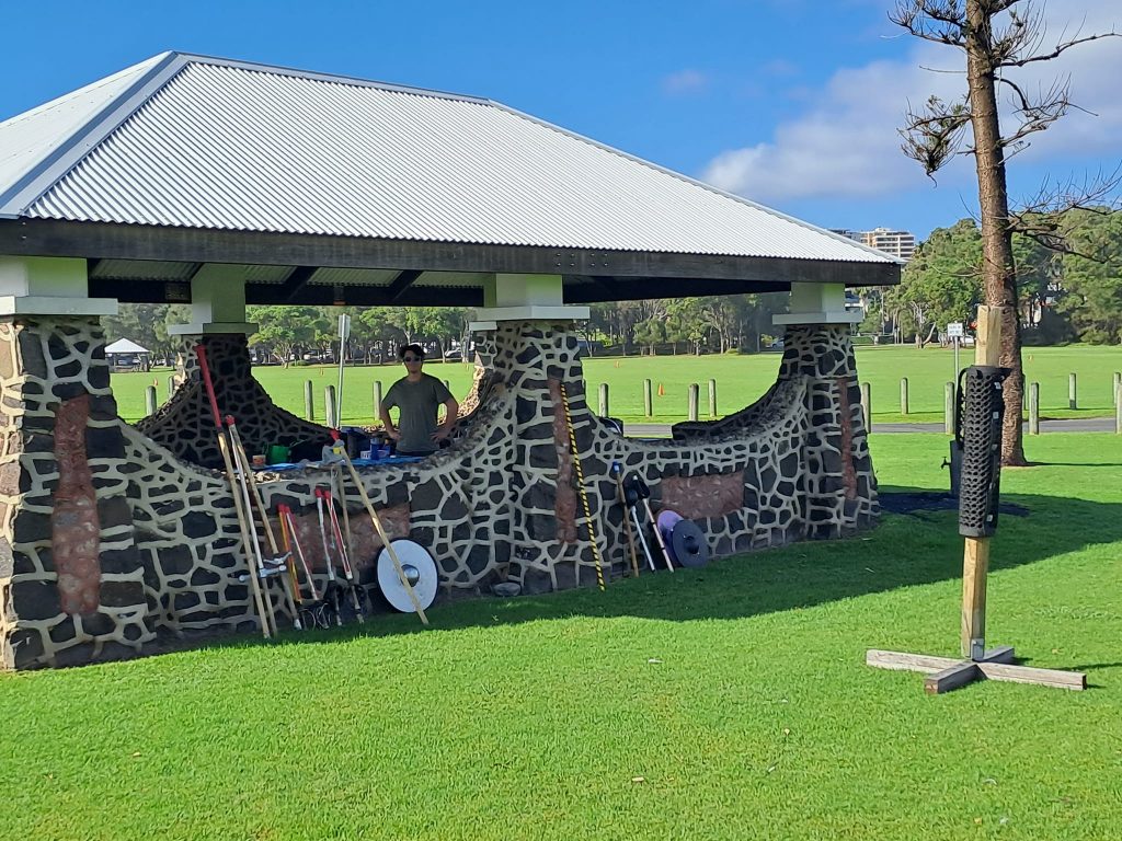 Picnic shelter at Stuart Park, North Wollongong